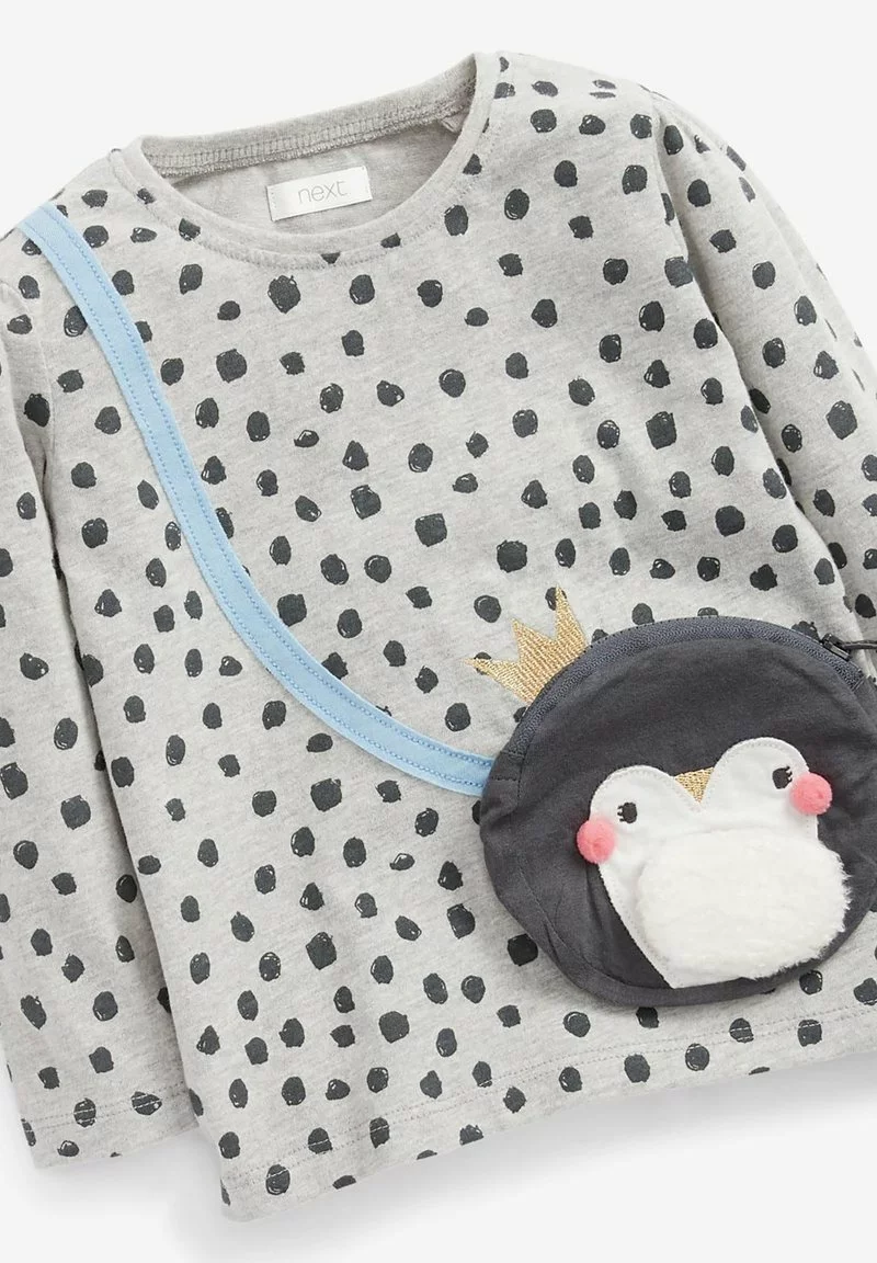 Next Kinder CHRISTMAS PENGUIN BAG - Langarmshirt - Grey 3 Next Kinder CHRISTMAS PENGUIN BAG - Langarmshirt - Grey – Bild 3