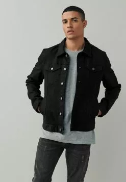 Next Herren WITH STRETCH - Jeansjacke - Black