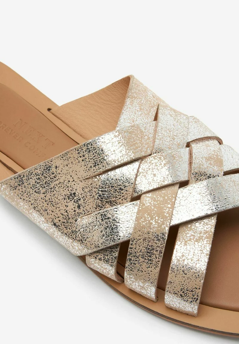 Next Damen Pantolette Flach - Silver 4 Next Damen Pantolette Flach - Silver – Bild 4