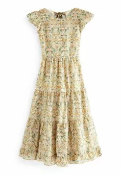 Next Damen TIER - Freizeitkleid - Morris & Co. Ecru White Floral -Next Großes Kaufhaus 6d2259ddae36477f8dd2f540ea17c2a5