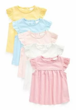 Next BABY 5 PACK - T-Shirt Basic - Pink | Kinder