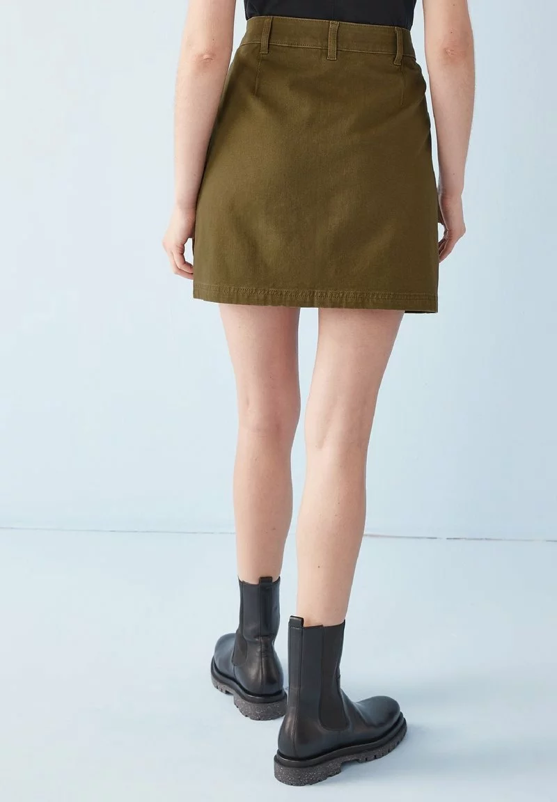 Next Damen A-Linien-Rock - Khaki Green 3 Next Damen A-Linien-Rock - Khaki Green – Bild 3