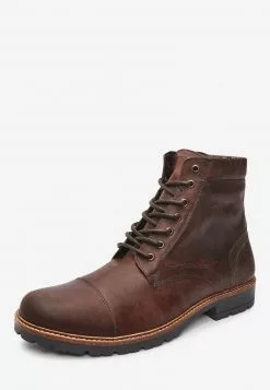Next Herren BROWN LEATHER ZIP BOOTS - Schnürstiefelette - Brown -Next Großes Kaufhaus 6e18d887467d4fdf9d57e27d576082e4
