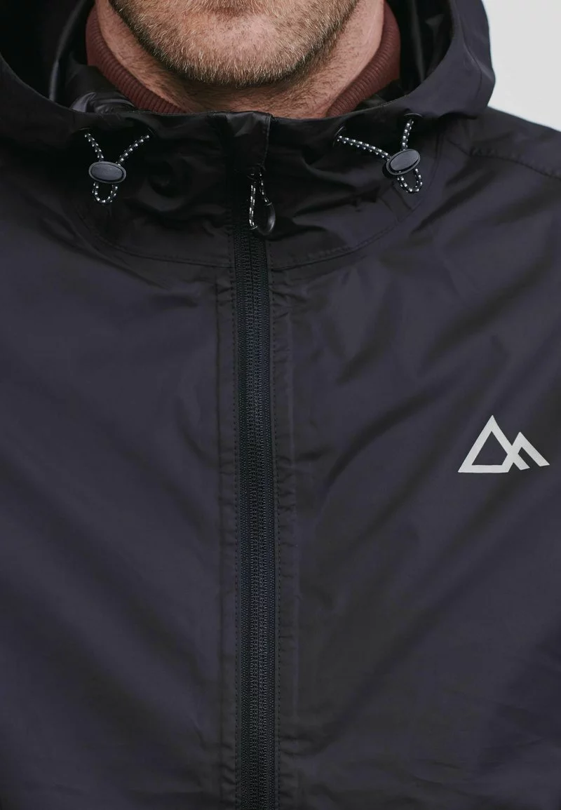 Next Herren Regenjacke / Wasserabweisende Jacke - Black 2 Next Herren Regenjacke / Wasserabweisende Jacke - Black – Bild 2