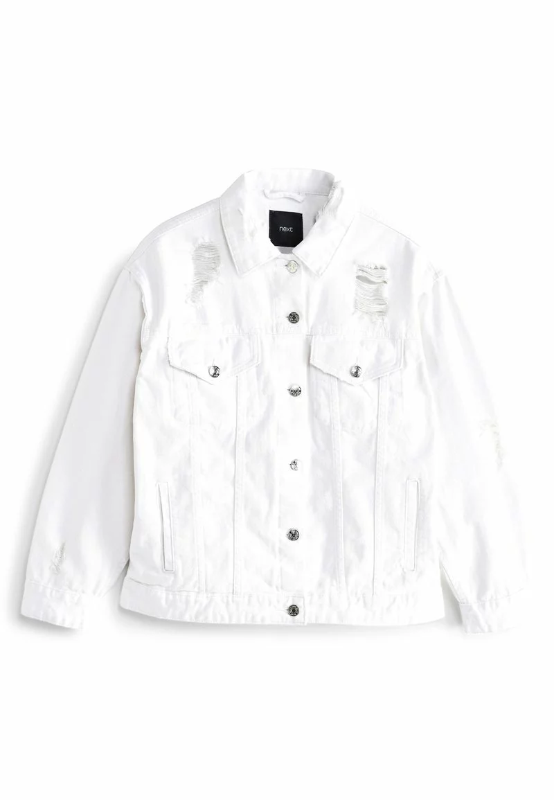 Next Damen OVERSIZED - Jeansjacke - White 5 Next Damen OVERSIZED - Jeansjacke - White – Bild 5