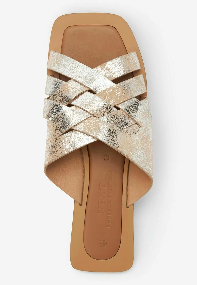 Next Damen Pantolette Flach - Silver 3 Next Damen Pantolette Flach - Silver – Bild 3