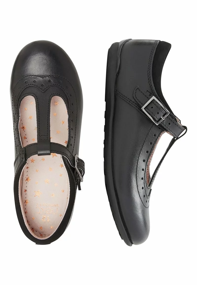 Next Kinder BLACK T-BAR LEATHER SHOES (OLDER) - Slipper - Black 2 Next Kinder BLACK T-BAR LEATHER SHOES (OLDER) - Slipper - Black – Bild 2
