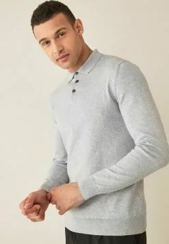 Next Herren Poloshirt - Grey