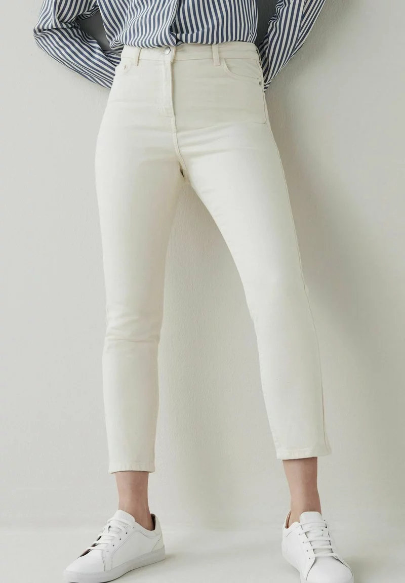 Next Damen MOM - Jeans Slim Fit - Ecru White 1 Next Damen MOM - Jeans Slim Fit - Ecru White