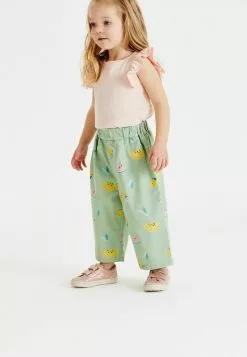 Next Kinder PULL-ON - Stoffhose - Sage Green