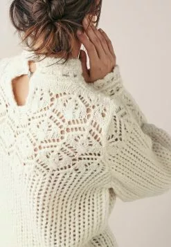 Next CROCHET PIE - Strickpullover - White | Damen -Next Großes Kaufhaus 727f75699dea4df68c797f664768515e