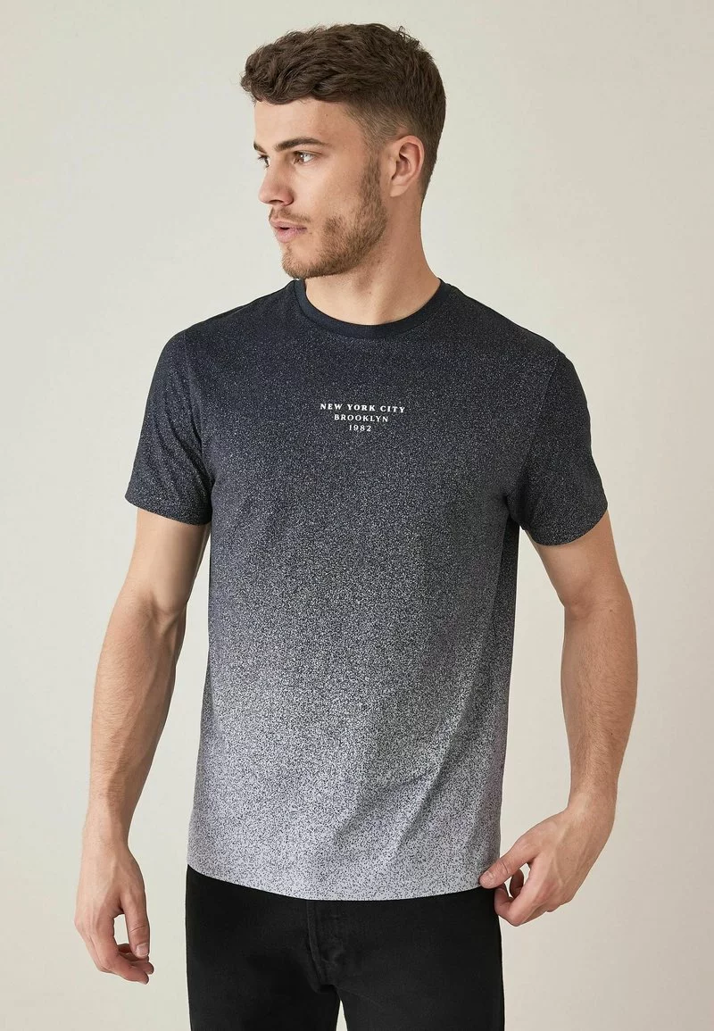 Next Herren T-Shirt Print - Black 1 Next Herren T-Shirt Print - Black