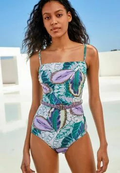 Next Damen Badeanzug - Green, Purple