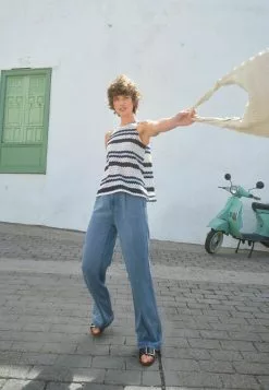 Next Damen SLEEVELESS - Top - Blue White Stripe -Next Großes Kaufhaus 7306fcc2f2a44aa9a0d88fda43c5ca4b