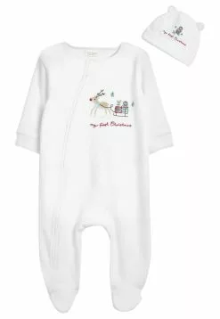 Next Unisex CHRISTMAS - Strampler - Off White