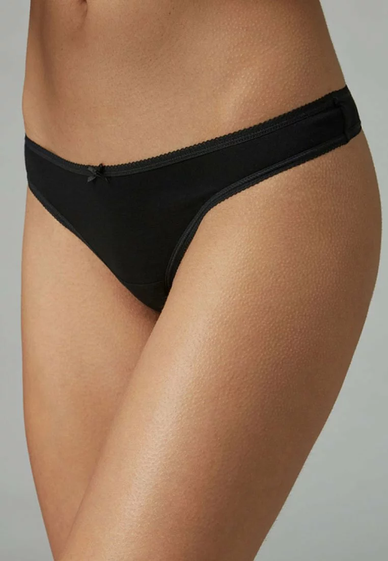 Next Damen COTTON KNICKERS SEVEN PACK-THONG - String - White 1 Next Damen COTTON KNICKERS SEVEN PACK-THONG - String - White