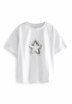 Next Kinder T-Shirt Print - Cream