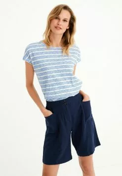 Next Damen SHORT SLEEVE SLUB - T-Shirt Print - Multicoloured