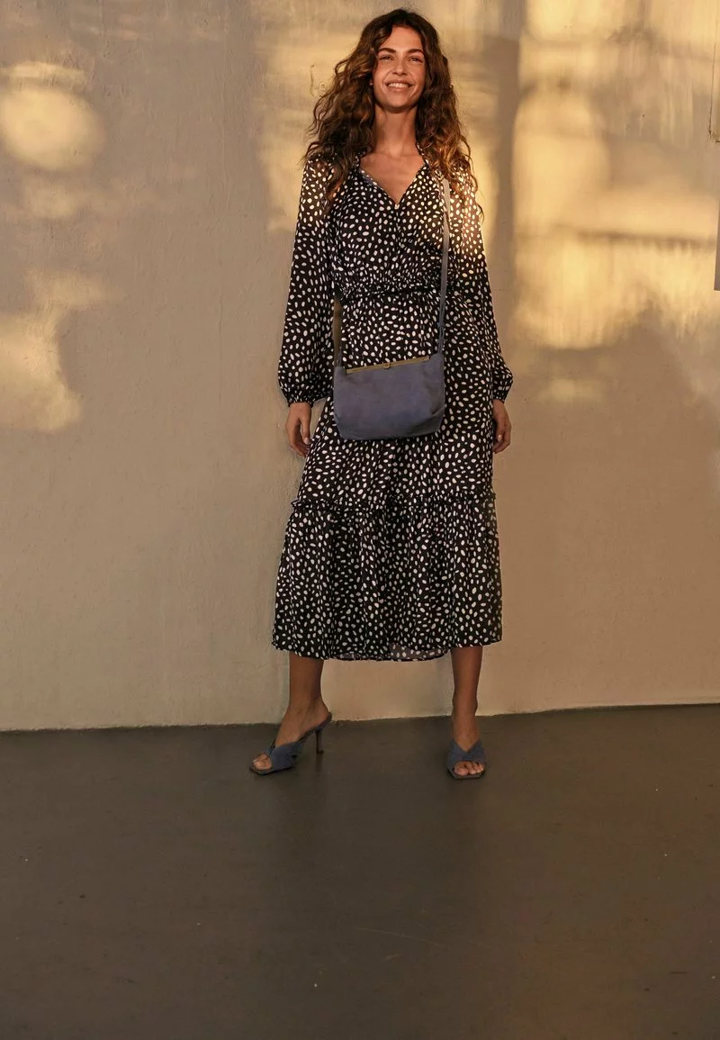 Next Damen SATIN TIE NECK - Freizeitkleid - Black 2 Next Damen SATIN TIE NECK - Freizeitkleid - Black – Bild 2