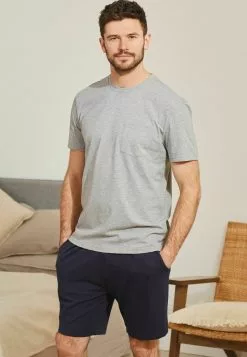 Next Herren SET - Nachtwäsche Set - Navy Blue Grey Supersoft