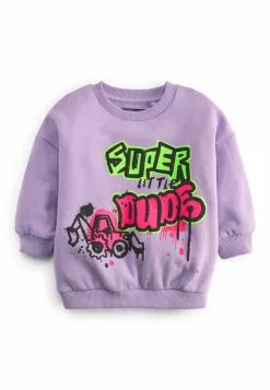 Next Sweatshirt - Lilac Purple Dino | Kinder