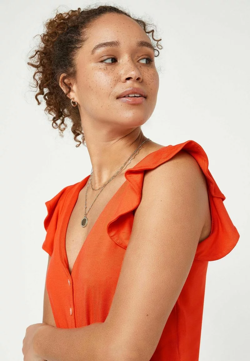 Next Damen SLEEVELESS BUTTON FRONT - Jumpsuit - Red 3 Next Damen SLEEVELESS BUTTON FRONT - Jumpsuit - Red – Bild 3