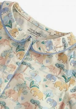 Next Kinder WOVEN COLLARED BABY - Strampler - Blue Elephant Print -Next Großes Kaufhaus 77984100aa0d470d8a6a0c4171d91941