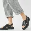 Next Damen Riemensandalette - Black