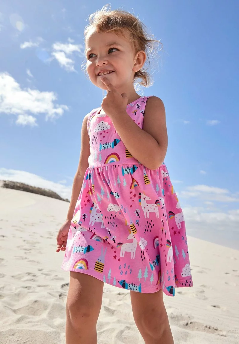 Next Kinder Jerseykleid - Pink 1 Next Kinder Jerseykleid - Pink