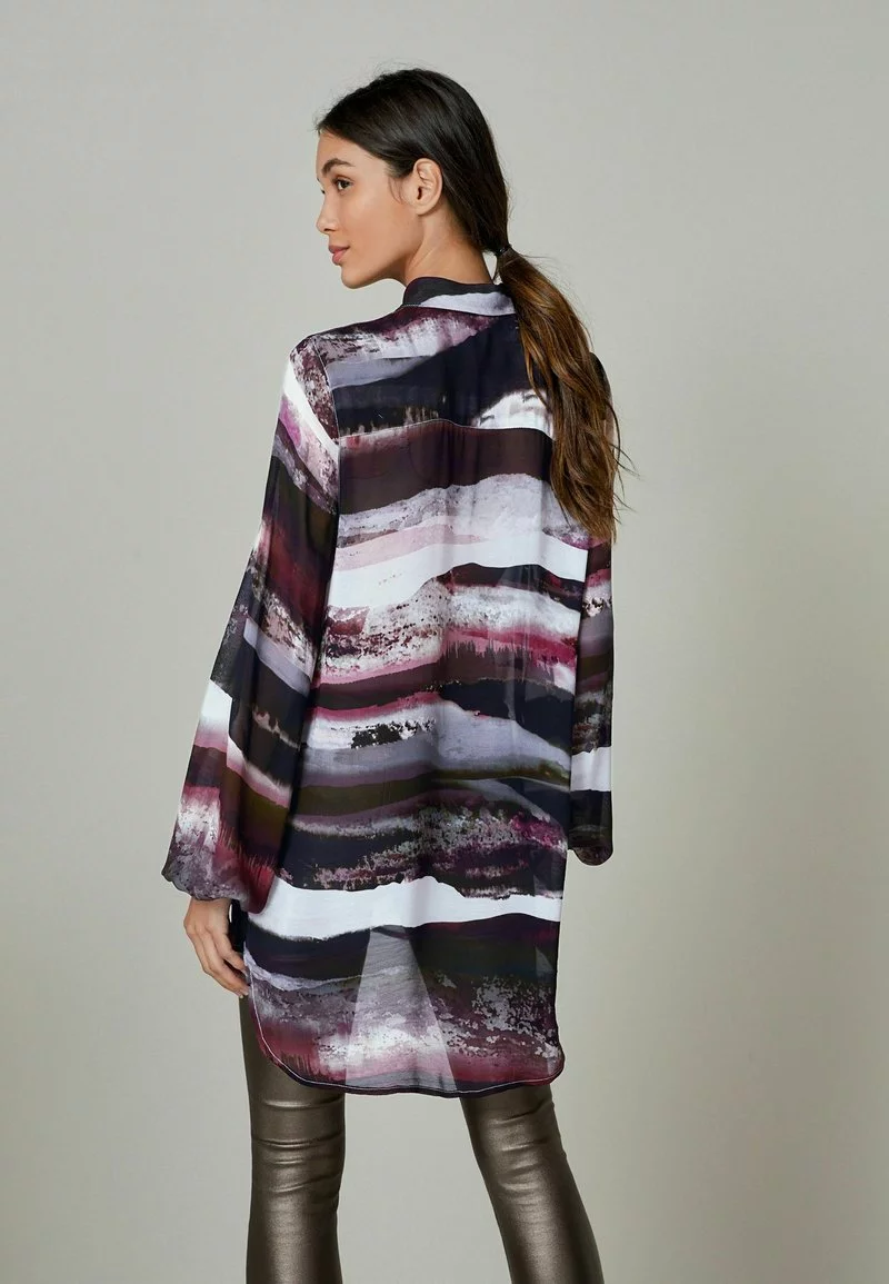 Next Damen ZIP NECK LONGLINE - Bluse - Black 2 Next Damen ZIP NECK LONGLINE - Bluse - Black – Bild 2