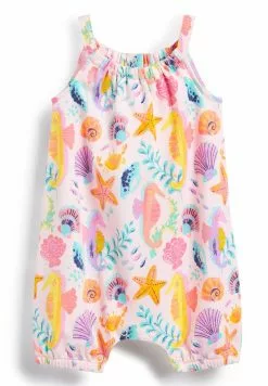 Next Kinder SINGLE - Jumpsuit - White Pink Sealife Print