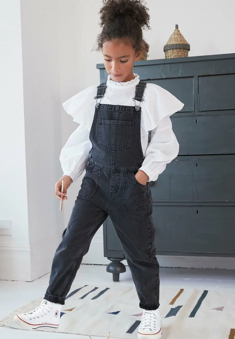 Next Latzhose - Grey | Kinder 2 Next Latzhose - Grey | Kinder – Bild 2