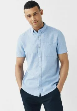 Next Herren SHORT SLEEVE - Hemd - Light Blue