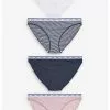 Next Damen RICH LOGO KNICKERS FOUR PACK HIGH LEG - Slip - Pink