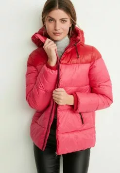 Next Damen COLOURBLOCK HIGH SHINE PUFFER - Winterjacke - Pink