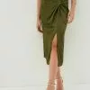 Next Damen SARONG - Bleistiftrock - Khaki Green