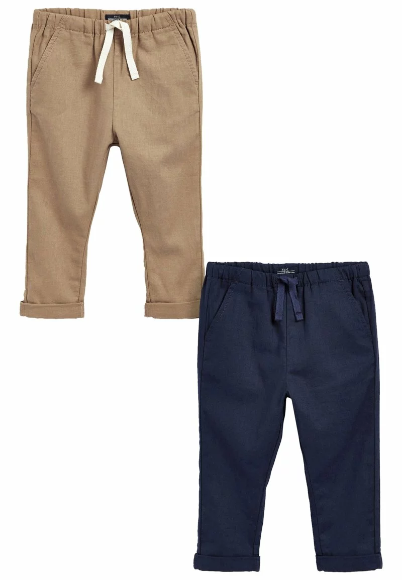 Next Kinder 2 PACK - Stoffhose - Navy Blue Stone 1 Next Kinder 2 PACK - Stoffhose - Navy Blue Stone