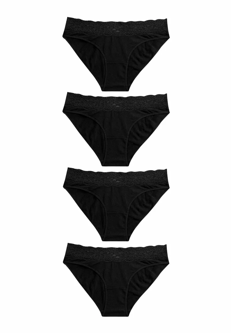 Next Damen 4 PACK - Slip - Black 1 Next Damen 4 PACK - Slip - Black