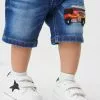 Next Kinder Jeans Shorts - Mid Blue Fire Engine
