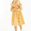 Next Kinder SLEEVELESS FRILL - Freizeitkleid - Yellow