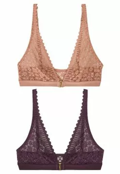 Next Damen 2 PACK - Triangel BH - Purple
