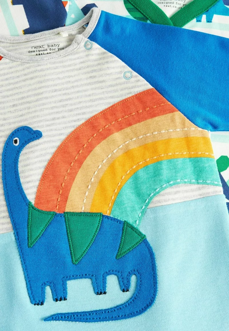 Next Kinder 2 PACK - Strampler - Blue Dino 2 Next Kinder 2 PACK - Strampler - Blue Dino – Bild 2