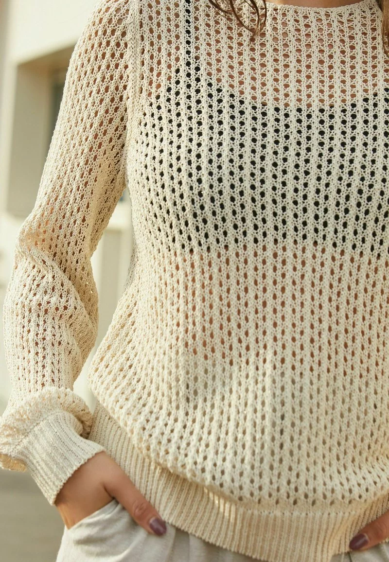 Next FOIL STITCH - Strickpullover - Neutral Brown | Damen 3 Next FOIL STITCH - Strickpullover - Neutral Brown | Damen – Bild 3