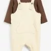 Next Kinder Langarmshirt - Off-white, Brown