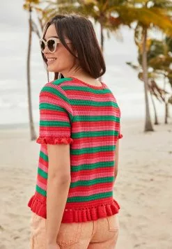 Next Damen FRILL - T-Shirt Print - Red -Next Großes Kaufhaus 7d5219f130a046f784b555ef073a1811