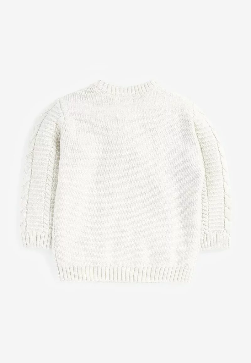Next Kinder CABLE CREW - Strickpullover - Off-white 2 Next Kinder CABLE CREW - Strickpullover - Off-white – Bild 2