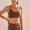 Next Damen MEDIUM IMPACT CROP - Bustier - Dark Brown