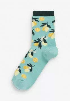 Next Damen LEMON STRIPE 5 PACK - Socken - Teal -Next Großes Kaufhaus 7ea2bf4ea1bd416cb48878659d1960ad