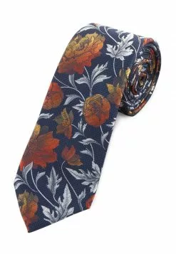 Next Herren FLORAL - Krawatte - Blue Navy