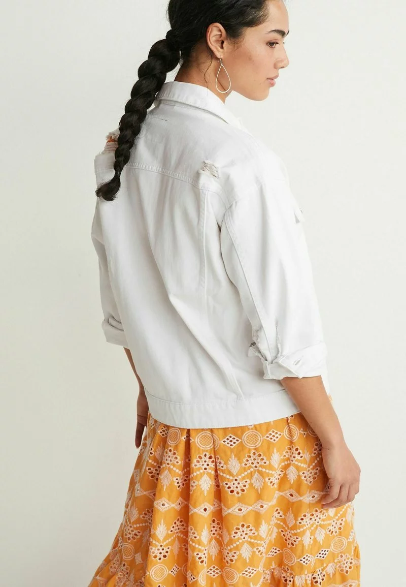 Next Damen OVERSIZED - Jeansjacke - White 2 Next Damen OVERSIZED - Jeansjacke - White – Bild 2